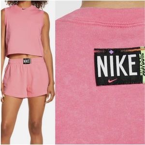 Nike Washed Crop Top, Pink. Size M, NWT